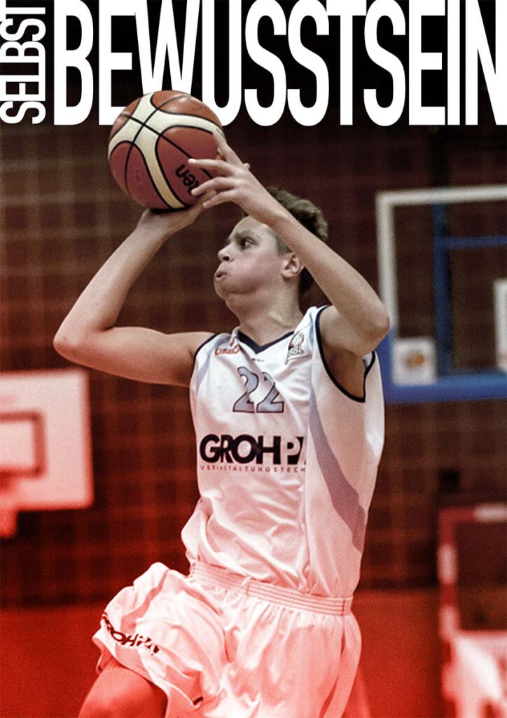 Sharks Basketball Selbstbewusstsein